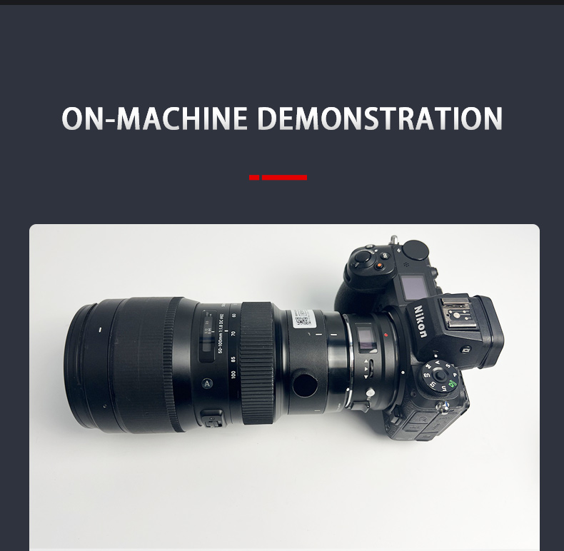 On-camera demonstration